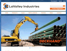 Tablet Screenshot of lavalleyindustries.com